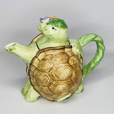 Otagiri “ Turtle Tango” Dancing Teapot Hand Painted Japan Mary Ann Baker • $31.49