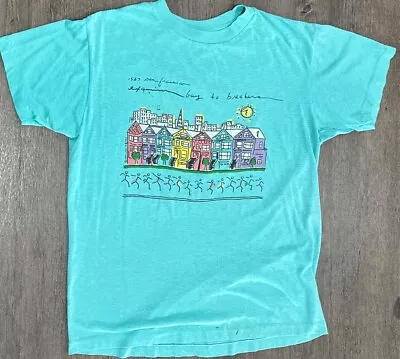 VTG 1987 Bay To Breakers Women's T-Shirt XL Running 80s San Fransisco • $9.99