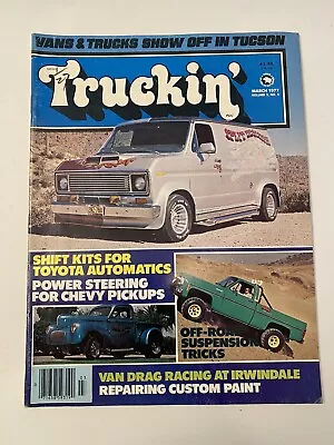 VTG Truckin Magazine March 1977 Van Drag Racing At Irwindale No Label • $9.99