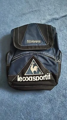 Vintage LE COQ SPORTIF Vintage Rucksack Retro Backpack Sports Gym School Bag • £25