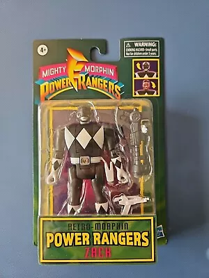 Mighty RETRO-Morphin Power Rangers BLACK / ZACK Action Figure • $9.99