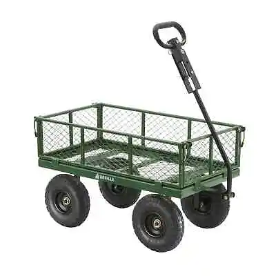 Gorilla Carts 400 Lb. Capacity Steel Utility Garden Landscape Cart 32 Inch X 18 • $76