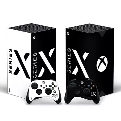 Xbox Series X Premium Black & White Skin Sticker Decal Vinyl Wrap For Console • $17.49