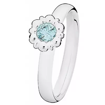 £8 • Buy Spinning Denmark March Birthstone Ring 925 Silver RRP£49