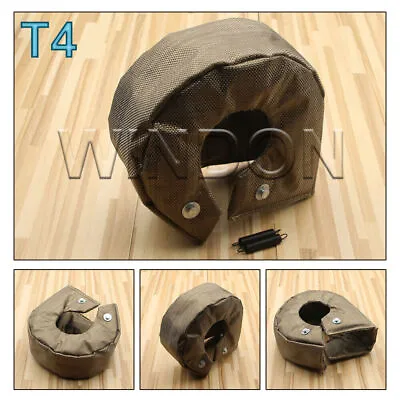 T4 T67 T71 T76 T88 Gt40 Gt45 T61 Titanium Under & Out Turbo Heat Shield Blanket • $71.21
