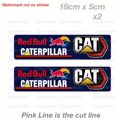 CATERPILLAR DIESEL Red Bull Slap Car Fridge Toolbox Vinyl  Sticker  • $7.50