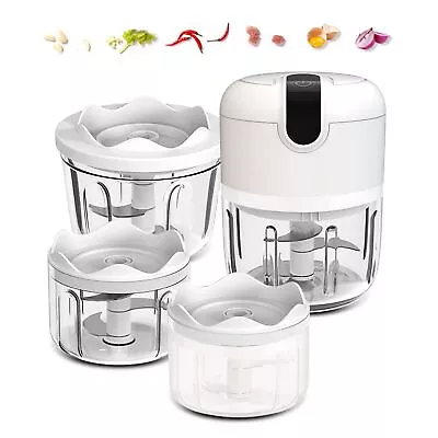 100+250+350ml White 3 Cup Cordless Mini Food Choppersmall Food Processor For G • $24.49