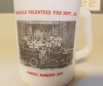 Federal Glass Rockville Fire Dept. 1976 Annual Banquet Mug~ PRICELESS • $20