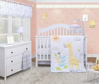 6-Piece Giraffe Animals Baby Boy Girl Nursery Crib Bedding Sets By OptimaBaby • $41.99