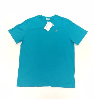 $34.99 • Buy NEW Lacoste V-Neck Pima Cotton Short Sleeve Mens T Shirt Big Tall Blue TH7508