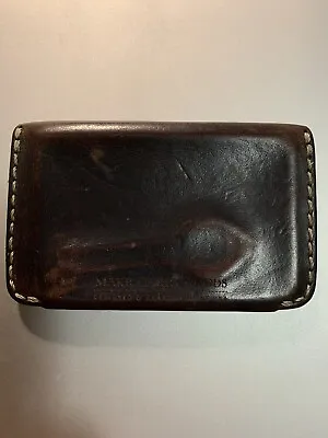 Makr Gunmetal Gray Horse Front Leather Card Wallet • $52