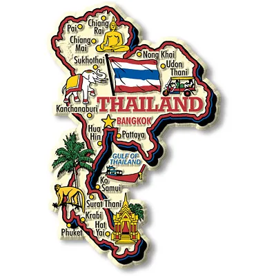 Thailand Jumbo Country Magnet By Classic Magnets • $8.99