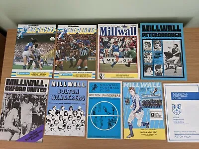 Millwall Programmes X 9. • £4.99