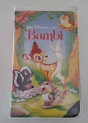 Walt Disneys Bambi VHS Rare Black Diamond 💎 With Clamshell Case  • $49.99