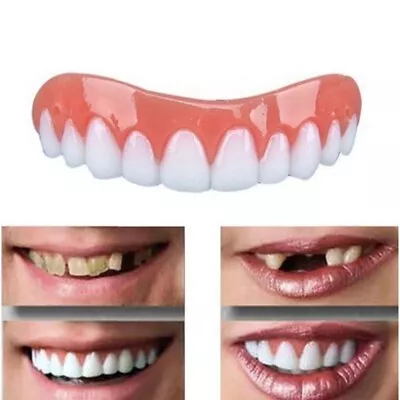 Beauty Tool False Teeth Instant Smile Comfort Fit Flex Fake Tooth Cover • $9.90