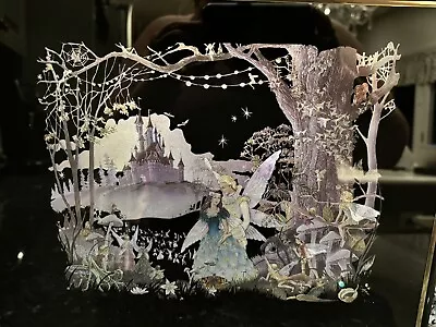 Vtge Kafka Industries Framed Screened Etching Foil Art Fairies/Pixies Mushrooms • $29