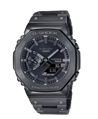 Casio G-Shock Tough Solar Black Dial Full Metal Ion Plated Watch GMB2100BD-1A • $56