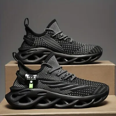 Men's Stylish Knitted Breathable Cushioned Comfortable Sneakers For Running • $43.82