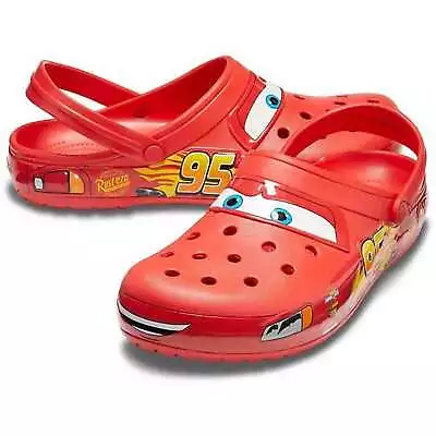 2024 Brand New Crocs Lightning Mcqueen Clog Cars Size Men Women UK Fast Ship • £21.66