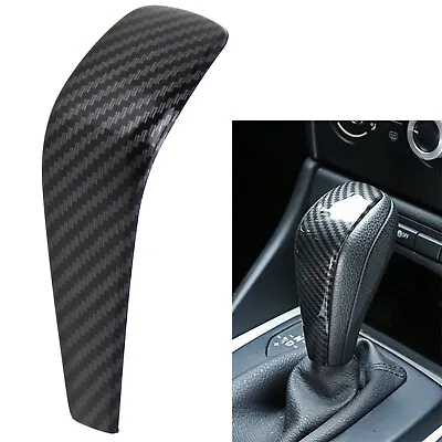 Carbon Fiber Shift Knob Cover Shell For BMW E87 1 Series E90 E92 3 Series E84 X1 • $20.69