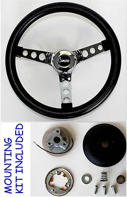 New! 1969-1994 Camaro Grant Black And Chrome Steering Wheel 13 1/2 With Horn Kit • $114.90