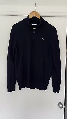 £45 • Buy J.LINDEBERG Kian Zipped Golf Sweater Wentworth - XXL But Fits Like A S/M