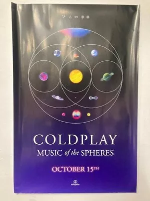 Coldplay Music Of The Spheres Poster Europe Parlophone 2021 Promotional Poster • $28.94