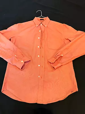 J Crew Men's Oxford Slim Fit Button Down Shirt Orange Sz. M • $9.99