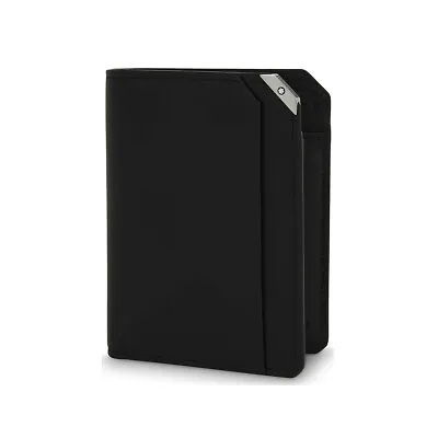 Montblanc Urban Spirit Black Leather Vertical Men's Wallet 6CC #114668 • $399.95