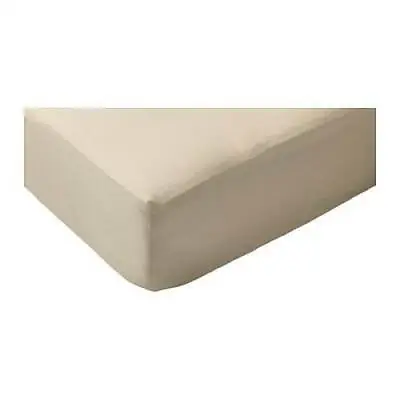 Luxurious Ikea Nattjasmin Beige Fitted Sheet 90x190x26cm (single) 303.376.56 • £15