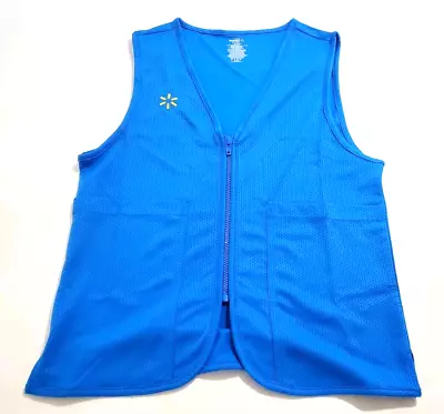 Walmart Proud Associate Size Mens Small Light Blue Employee Uniform Vest • $21.99