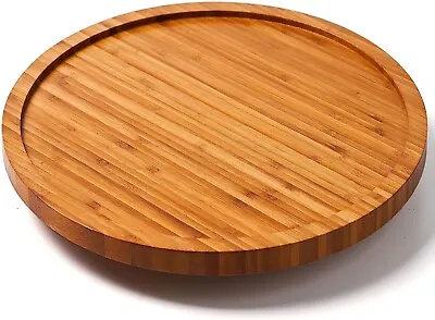 10.5 Inch Bamboo Lazy Susan Turntable With Metal Bearing System & Anti-Slip Home • $18