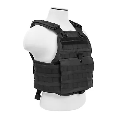 Tactical MOLLE PALS Modular 10x12 Plate Carrier D Rings Adjustable Vest M-2XL • $44.99