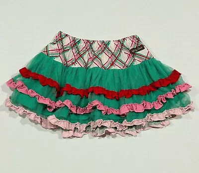 Matilda Jane Girl On The Go Skirt Wonderment Bows Tiered Tulle Ruffles Size 4 • $29.99