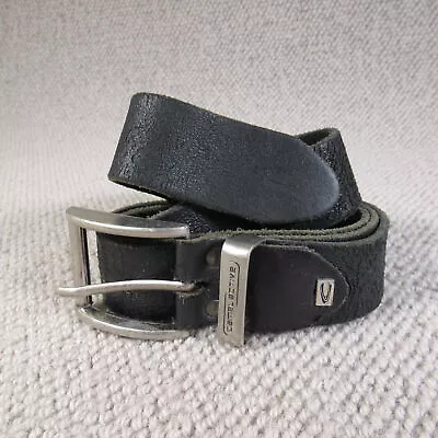 Camel Leather Belt 40 100 Black Distressed Vintage 5650 • £29.97