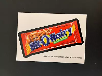 2012 Topps Wacky Packages Halloween Bit O Hairy Engstrom Postcard Artist Bio • $9.99