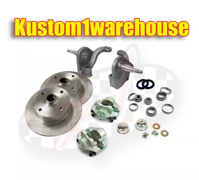 VW Front 2.5  Dropped Lower Spindle Disc Brake Conversion Kit 4 X 130mm VW • $375