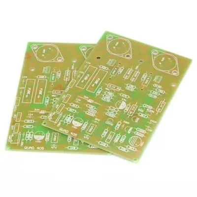 One Pair PCB Board For QUAD405 Clone MJ15024 100W+100W 8R AMP Amplifier Board • £13.07