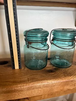 2 Vintage Blue Ball Canning Jars • $25