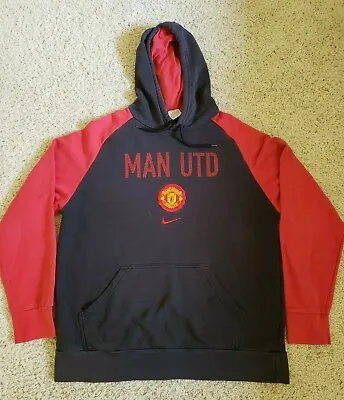 Vintage Nike Manchester United Hoodie Men Size XL • $29.99