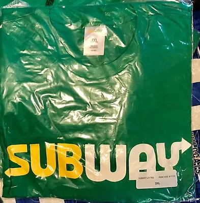 Subway Long Sleeve T-shirt 3XL 100% Cotton New In Package • $12