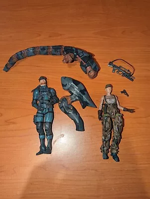 Metal Gear Solid 2 Figures Solid Snake Olga 2 Parts Of Ray Some Missing Bits • $77.59