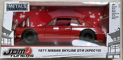 JDM Tuners 1971 Nissan Skyline GT-R (KPGC10) Jada Toys METAL Red 1:24 • $33.33