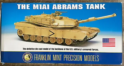 NEW FRANKLIN MINT 1:24 Scale DIE-CAST M1A1 ABRAMS TANK OPERATION DESERT STORM!!! • $599.99