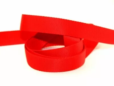 Minerva 30mm Polypropylene Webbing Tape Red - Per Metre • £1.69