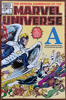 The Official Handbook Of The Marvel Universe 1 Vol. 1 January 1983 Vf • £4.99