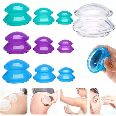 £3.59 • Buy Silicone Massage Body Cup Anti Cellulite Suction Bubble Sucker Cuppings Massager