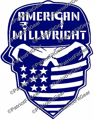 MillwrightAmerican MillwrightSkull20+ColorsMillingCNCCalipersVinyl Decal • $5.95