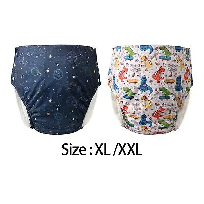 Adult Cloth Diaper Washable Nappy Cover Incontinence Underwear Sturdy TPU • £15.06