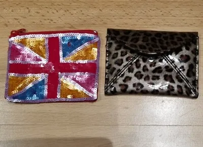 Two Purse  Woman Ladies Union Jack Leppard Print • £2